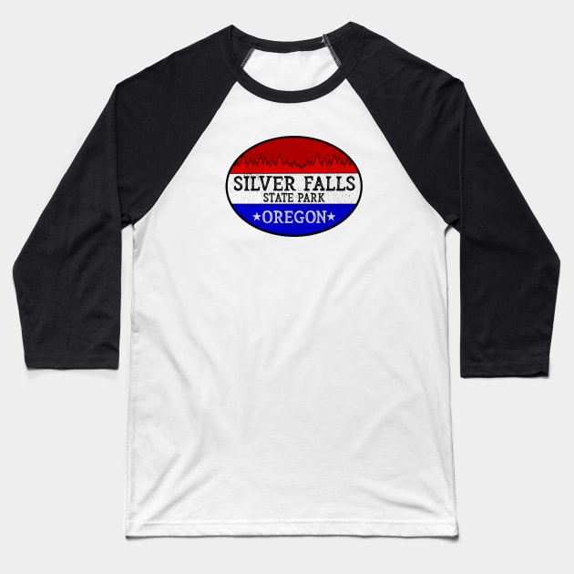Silver Falls State Park Oregon OR Baseball T-Shirt by heybert00